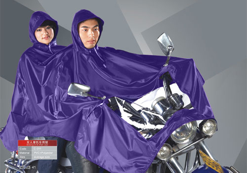 Headcounts double motorcycle poncho extra large , electric bicycle raincoat - lovers
