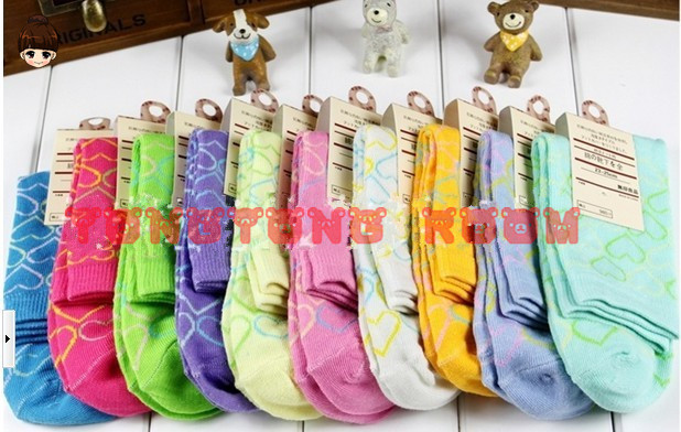 heart candy Lady Cotton fashion Socks,women socks ,mix color