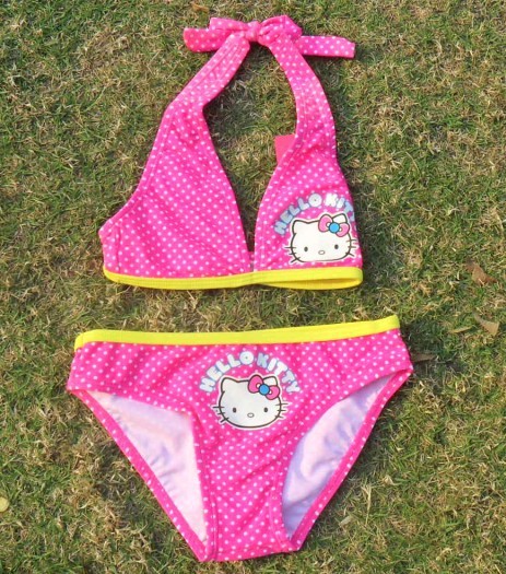 Hello Kitty Bikini Swimsuit Swimwear Bathing Swim Costume Free Shipping Girls Kids Size 1-9