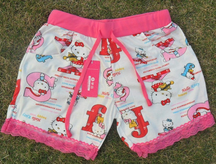 Hello Kitty Fashion Women's Casual Cool Sport Rope Short Pants Jogging Trousers