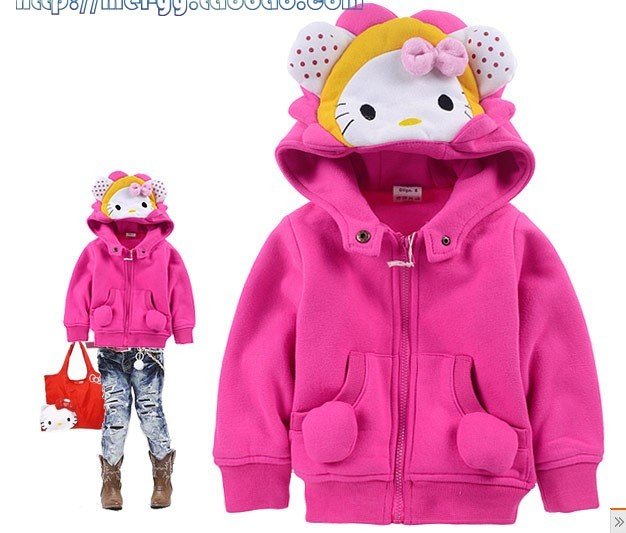 hello kitty modeling Momao plus velvet hats thick coat with Avatar, FREE SHIPPING