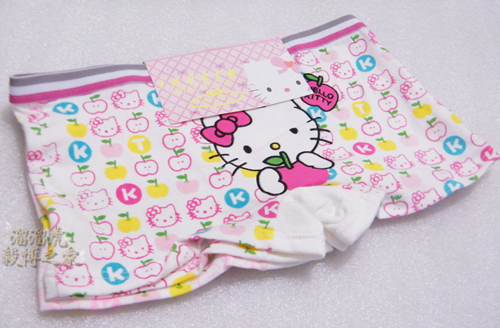 Hellokitty fancy cartoon child boxer panties child female child panties