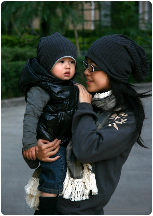 Hemp flowers in spring and summer fashion confinement cap maternal pregnant women with family beanies double warm hat