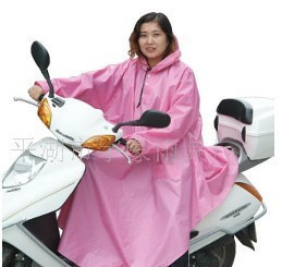 Herosoft 888 single electric bicycle raincoat thick poncho with sleeves plus size lengthen