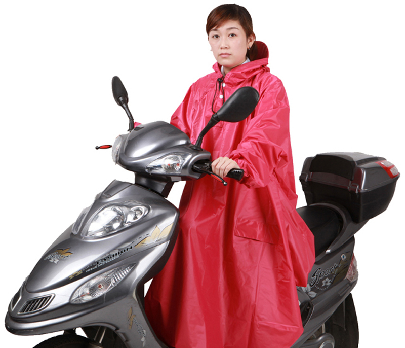 Herosoft electric bicycle motorcycle single raincoat general thickening poncho with sleeves plus size lengthen