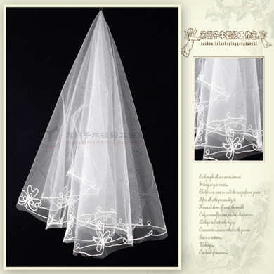 Hexagonal 1.5m yarn veil bridal veil bride hair accessory wedding accessories wedding dress veil ts001