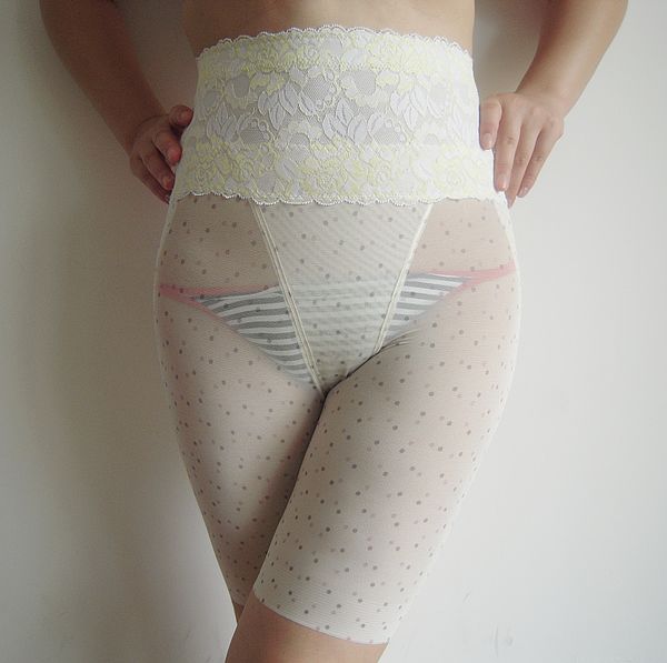 High-elastic basic high waist abdomen drawing butt-lifting plus size body shaping pants slimming corset beauty care female