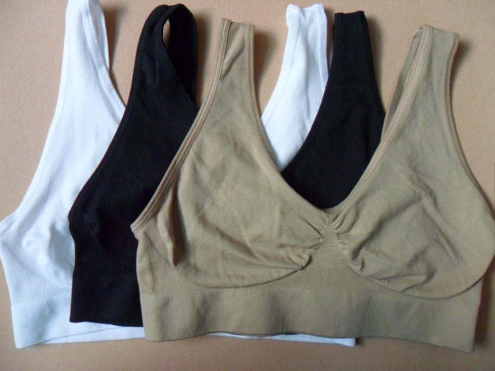 High elastic  nylon and spandex material  AHH bra/ sport bra  slimming sexy body for lady .