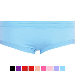 High Elastic Pure Color Comfortable Lovely Breathable Cotton In The Waist Women's Underwear  Panties-Free Shipping 9 Color