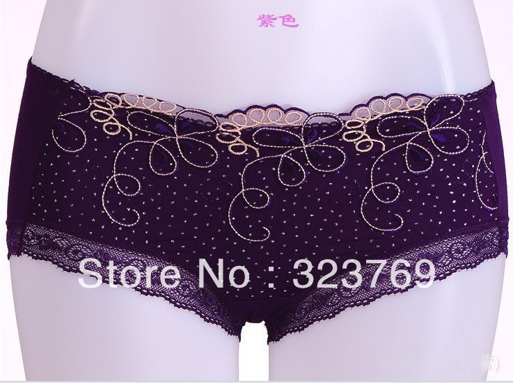 High-grade embroidered female underwear