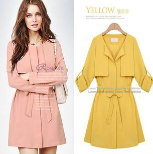 High quality 2012 autumn slim british style formal trench long design long-sleeve o-neck outerwear