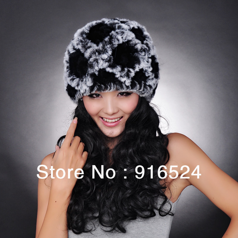 High Quality 2012  Newest Fashion Female  Rabbit Hair Fur Warm  Hat