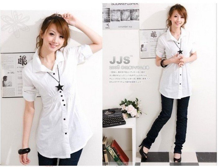 High quality 2012 summer new style ,ladies' short sleeve shirt ,elegant ladies' shirt free shipping
