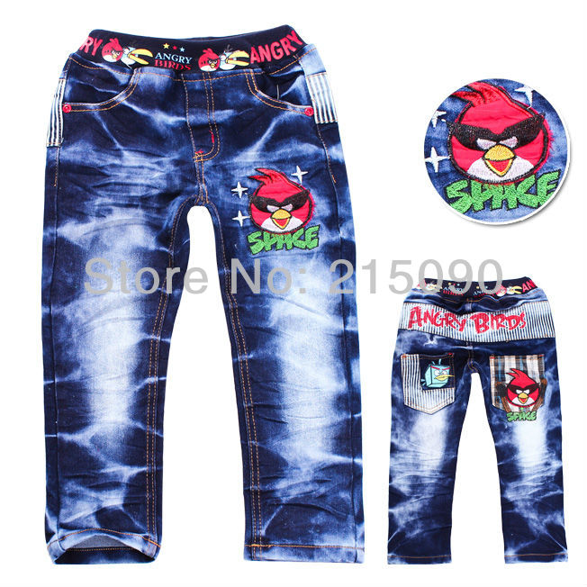 High Quality 2013 Boys' Jeans Children Jean baby pants Boy's clothes Cowboy pants girl's trousers baby cotton embroidery jeans