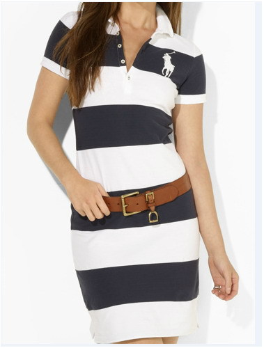 High Quality 2013 Fashion Polo T-shirt Dress For Women Cotton Skirt One-Piece Brand New Casual Designer In Summer