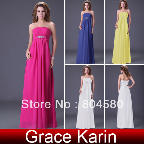 High Quality! 2013 Freeshipping Stunning Strapless Sequins Prom Evening Gown Long Evening Dress 8 Sizes,CL3105