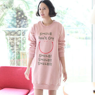 High quality 2013 spring Maternity clothing top cotton letter smiley pattern nursing  sweatshirt