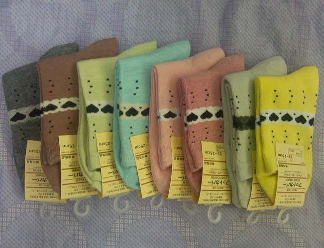 High quality 20pairs/ lot South Korea style fashion loving heart sock pure cotton socks free shipping dw2010