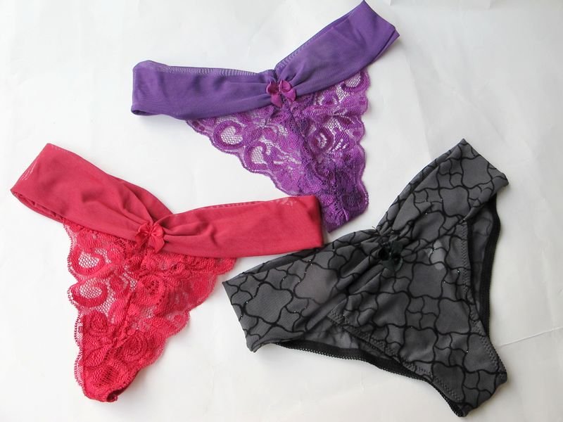 High Quality 3pcs Women Sexy Hot G-String Thong Underwear Free Shipping