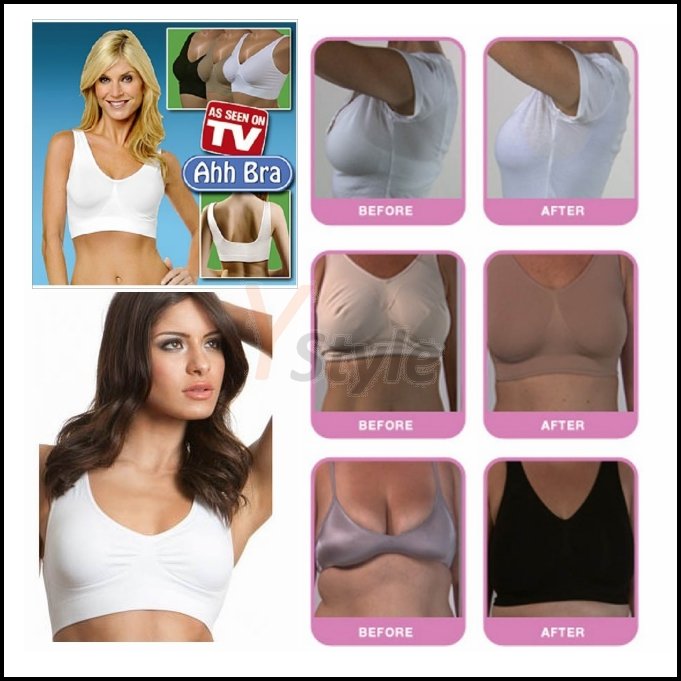High Quality AHH Bra Shapers Same as Seen On TV, 3pcs Box for Christmas Gifts, Seamless AHH Bra with Colorful Package