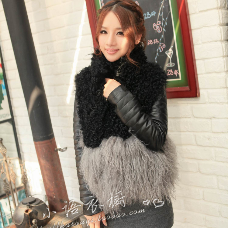 High quality berber fleece beach wool fur sheepskin genuine leather clothing outerwear