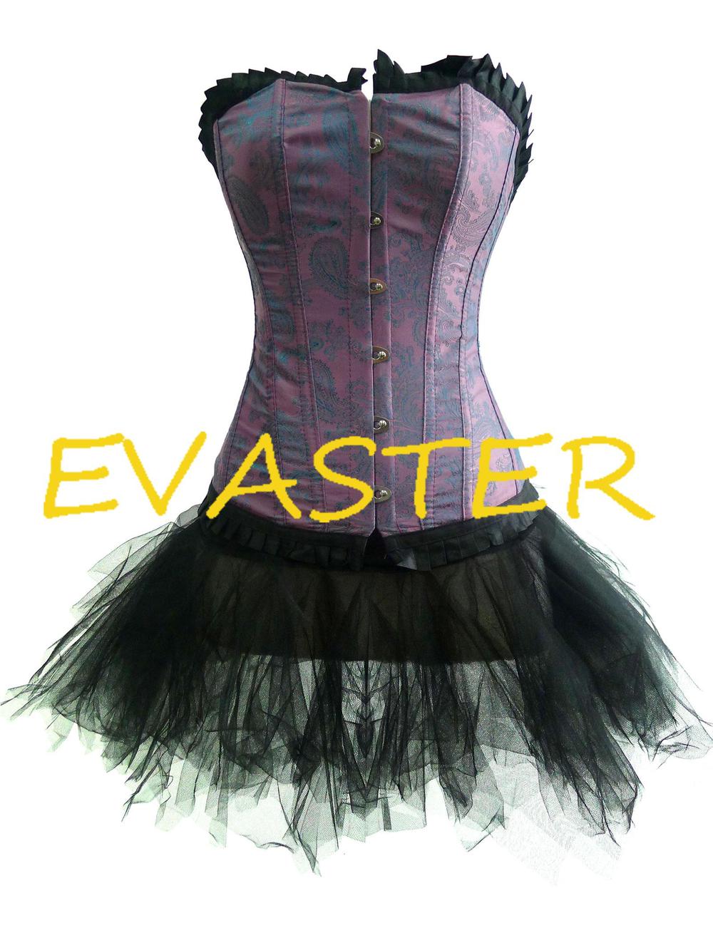 High quality Brand new Purple Passion Color Changing sexy corset with padded cup