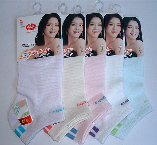 High Quality Breathable mesh Sports socks women cotton socks boat socks 2 pairs/lot Free Shipping