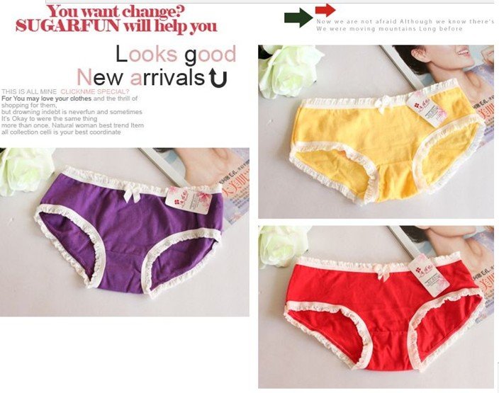 high quality Carry buttock week underpants underwear 7pcs/lot