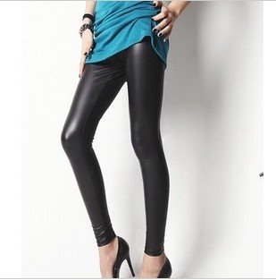 HIGH QUALITY free shipping 2012 Faux leather pantyhose slimming pants leggings was thin tights