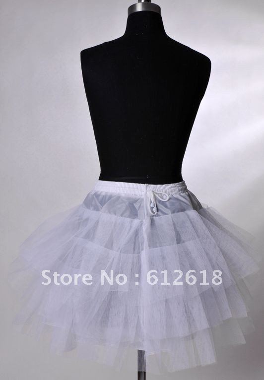 High Quality Free Shipping Tulle Short A-Line Wedding Petticoat 005