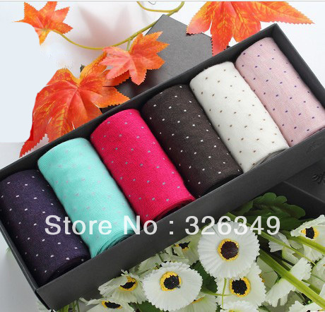 High quality gift box socks women 6 pairs/box/lot 3style for select sweet cute comfortable cotton holdaple