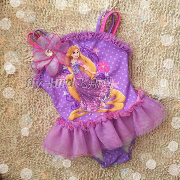 High quality girls dream baby swimsuit cute flower fairy