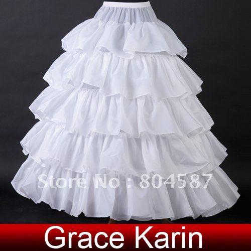 High Quality Grace karin 4 Hoos Cake Bridal Wedding Gown Dress Petticoat Free Shipping Retail CL2714