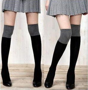High Quality Japan and South Korea qiu dong sock shop Japanese small things color matching knees cotton stockings