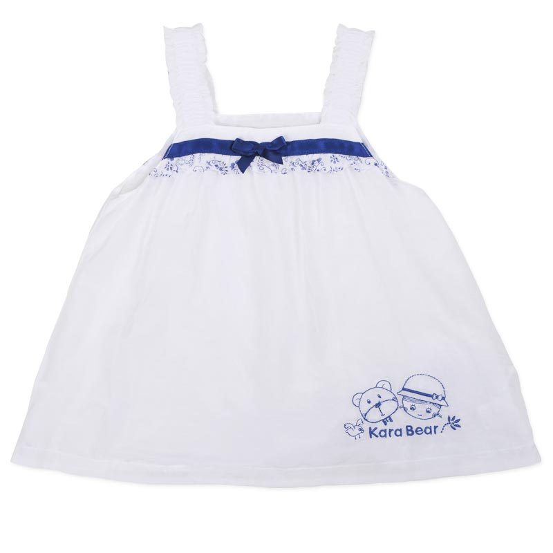 High quality kara bear 2012 summer girls clothing blue spaghetti strap top 41220830