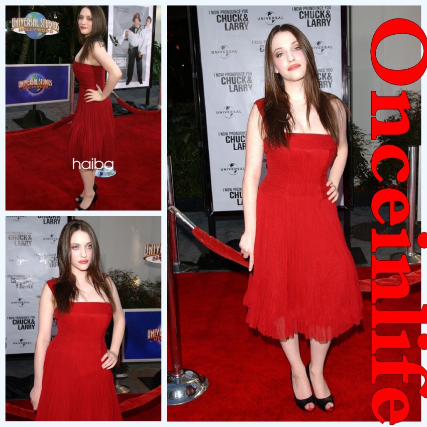 HIGH QUALITY Kat Dennings Inspired IN 2 Broke Girls Hot Red Carpet Cocktail Dresses 2013 Evening Gown