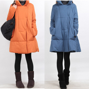 High quality maternity clothing winter cotton-padded jacket thermal wadded jacket loose overcoat coat