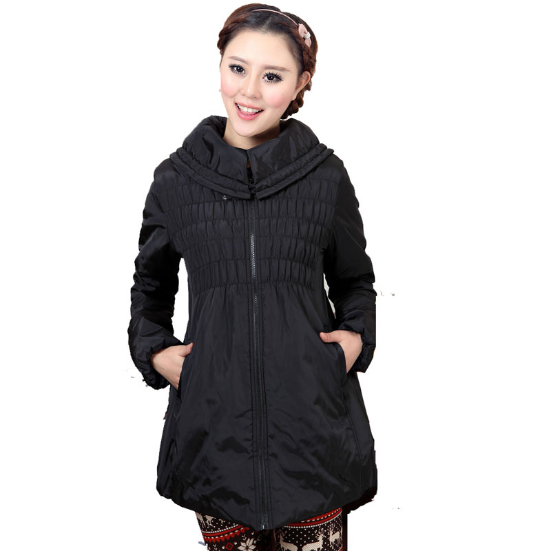 High quality maternity clothing winter fashion slim waist maternity thickening thermal cotton overcoat cotton-padded jacket