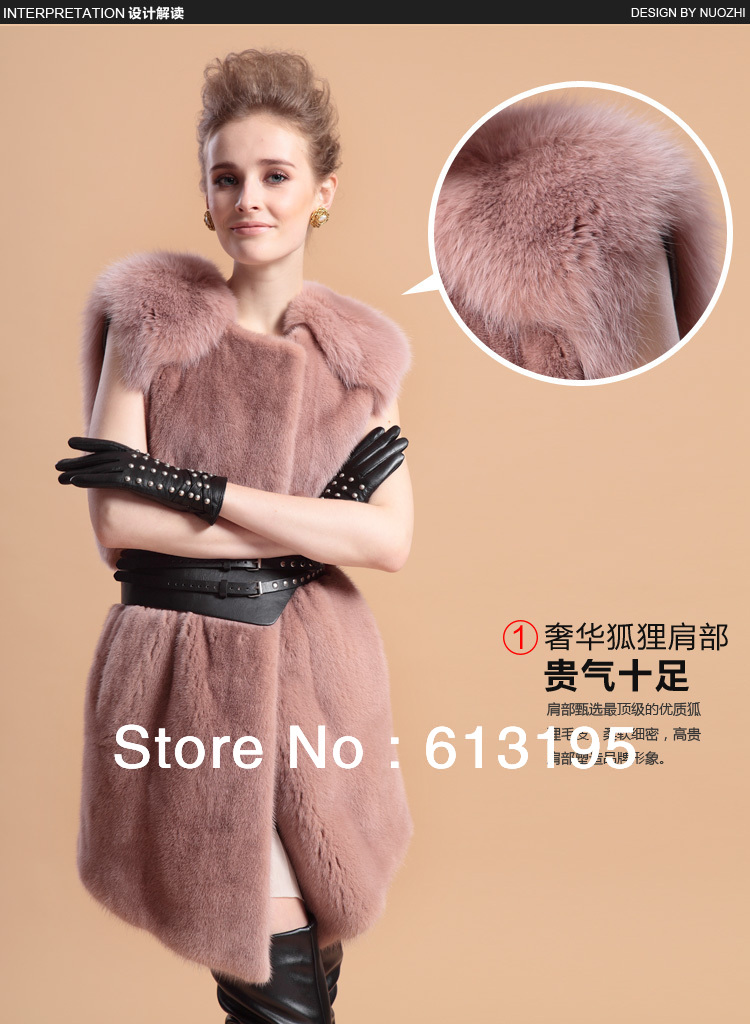 High-quality. New  luxurious and top to import the grass overcoat of mink's fur  /ydx148