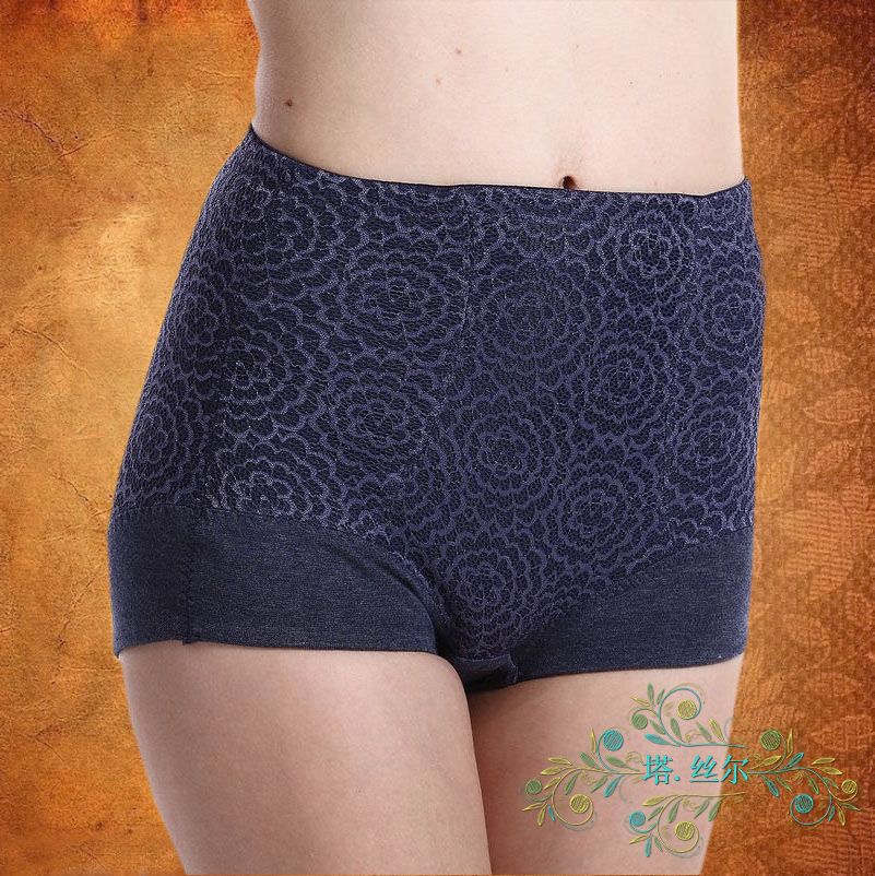 High quality silk seamless mid waist autumn and winter body shaping pants abdomen drawing pants abdomen drawing panties slim