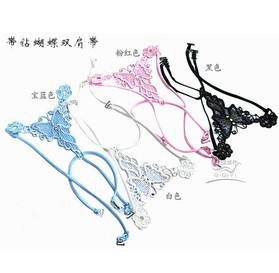 High Quality SIX Colors 10 Pcs /lot Fashion Woman's Black Sexy Underwear Baldric Bowknot Shoulder Tape Cross Straps