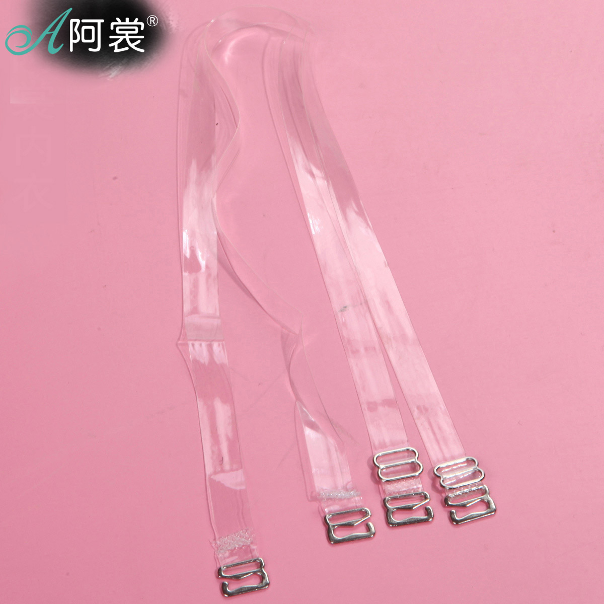 High quality slip-resistant shoulder strap crystal solid color transparent invisible belt underwear shoulder strap 10mm