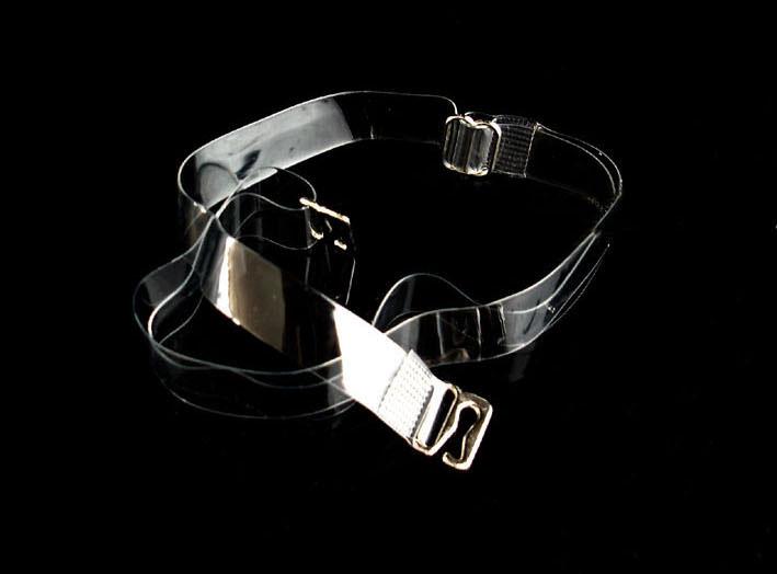 High quality steel buckle transparent shoulder strap invisible shoulder strap underwear broadened shoulder strap 1.5cm