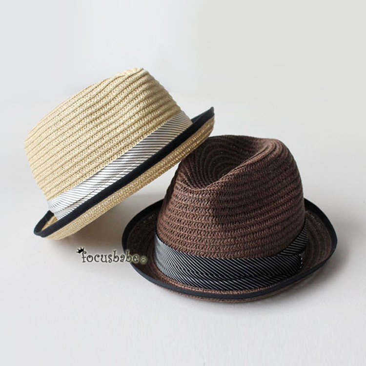 High quality straw braid fedoras hat british style spring and summer sun-shading hat jazz hat