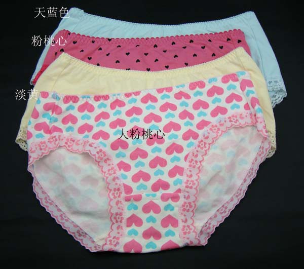 High quality trigonometric panties 100% cotton panties