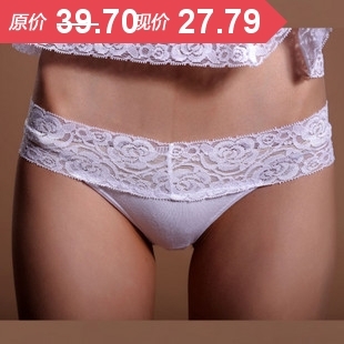 High quality underwear luxury lace transparent sexy female panties briefs Ms. sexy boxer pants