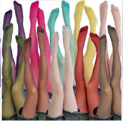 High quality velvet color candy shift up panty hose  pantyhose 5PCS/LOT