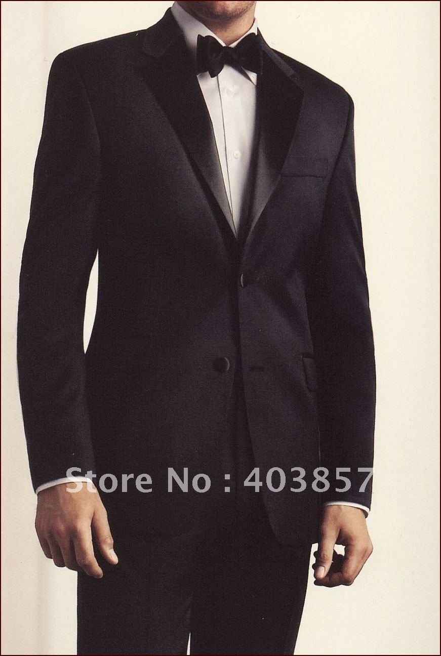 High Quality Wedding Suit Navy Dinner Jacket Tuxedo Custom Made Wedding Suit Free Shipping 281