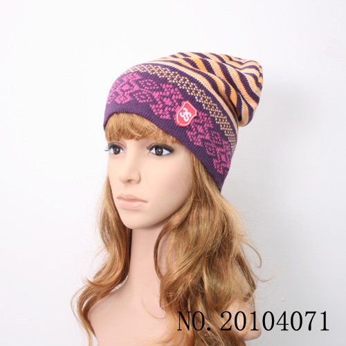 High quality Winter Hats women beanie men wool fashion style women crochet knitted striped hat with 7 colors free shipping !!
