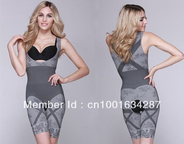 High Quality Women's Bamboo Charcoal Full Bodysuit Slimming Shaper Butt Lifter,FREE SHIPPING ,hot selling,Wholesale and retail !